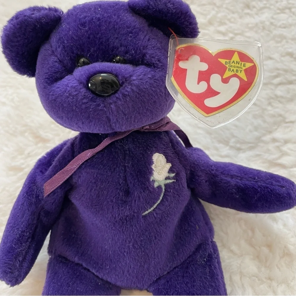 Rare Collectible Alert: 1st Edition Ty Beanie Baby PRINCESS Diana‎ Bear 1997
